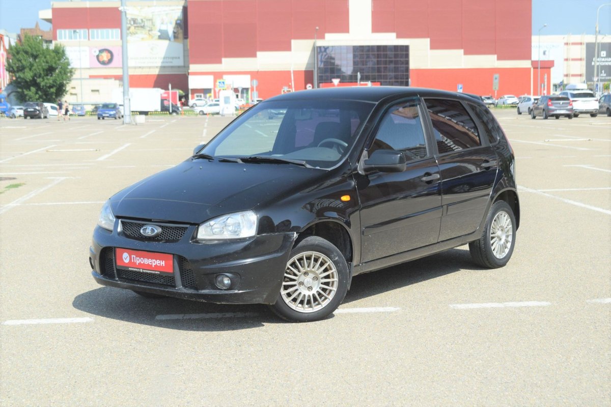 Lada Kalina I 2010 б у Чёрный 255000