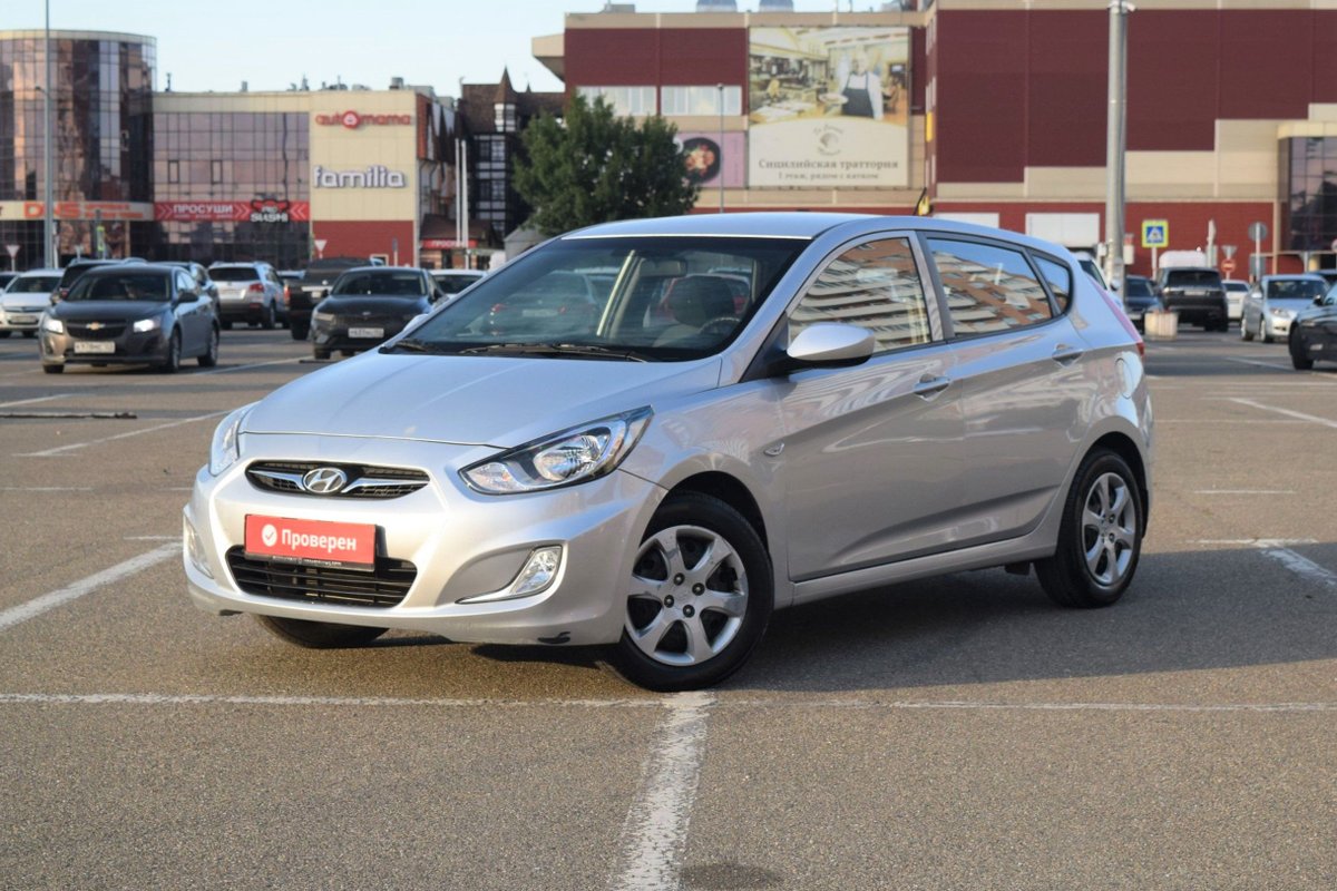 Hyundai Solaris I 2014 б у Серебряный 755000