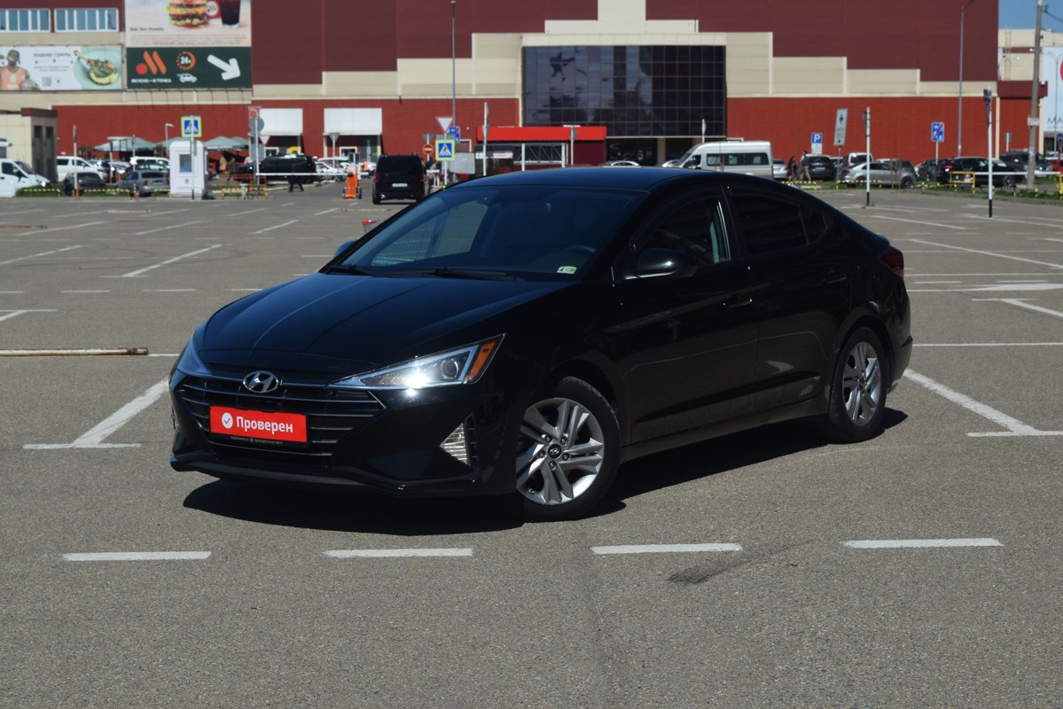 Hyundai Elantra VI (AD) Рестайлинг 2018 б у Чёрный 1640000