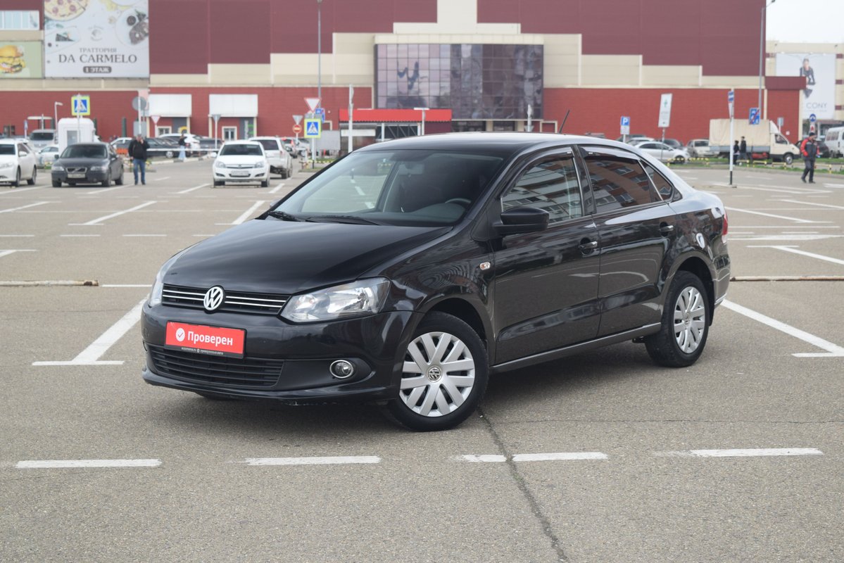 Volkswagen Polo V 2014 б у Чёрный 745000