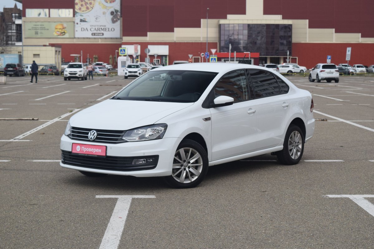 Volkswagen Polo V Рестайлинг  2019 б у Белый 1095000
