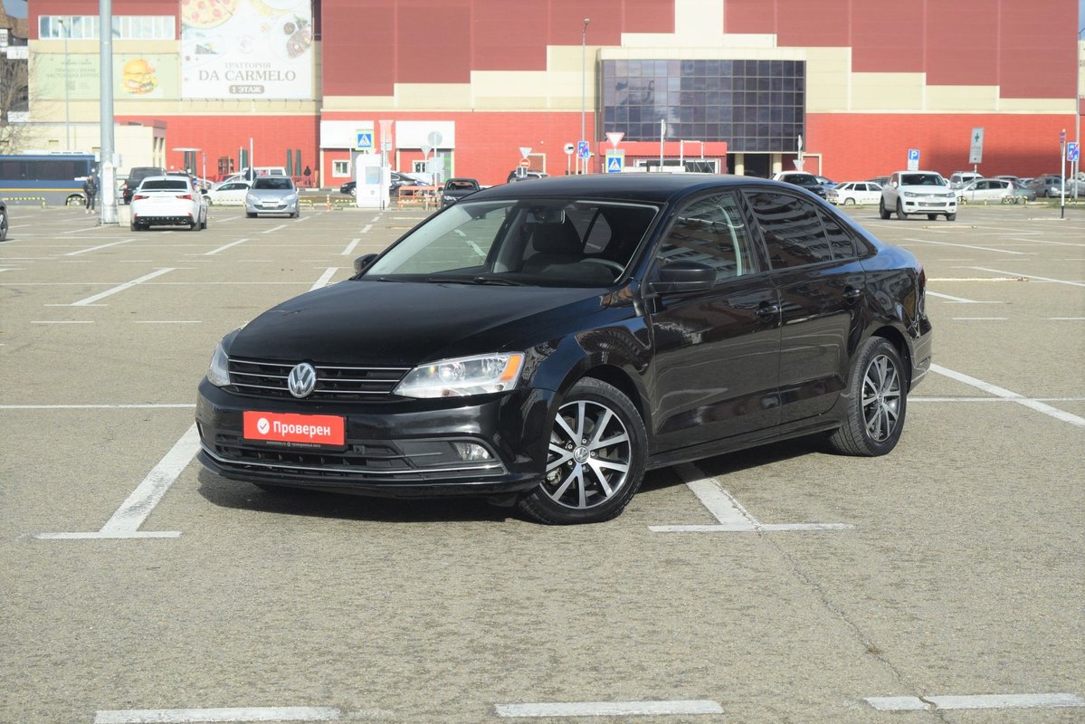 Volkswagen Jetta VI Рестайлинг 2015 б у Чёрный 1030000