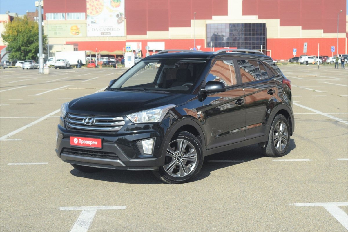 Hyundai Creta I 2018 б у Чёрный 1480000