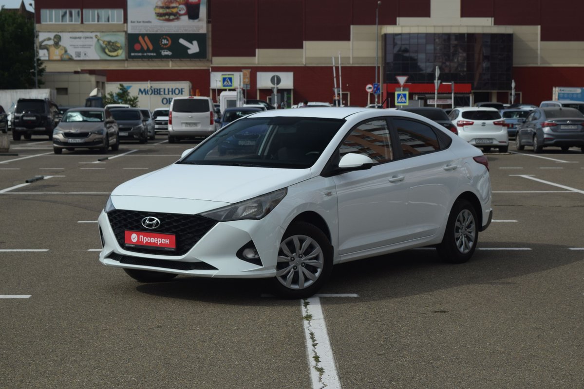 Hyundai Solaris II Рестайлинг 2020 б у Белый 1410000