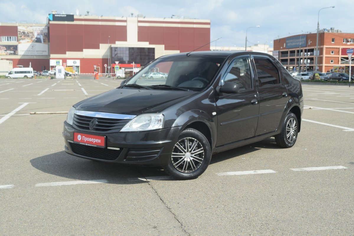 Renault Logan I Рестайлинг 2014 б у Чёрный 515000