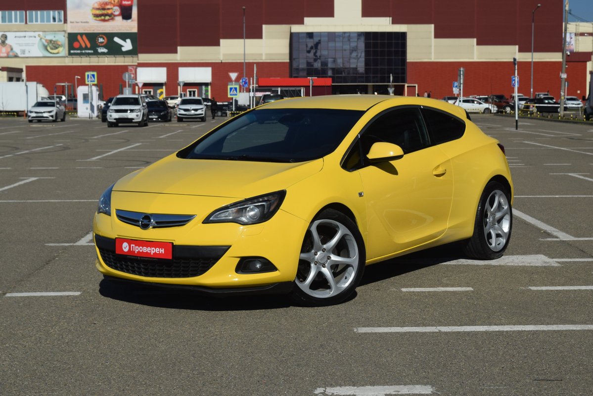Opel Astra J Рестайлинг 2012 б у Жёлтый 1150000