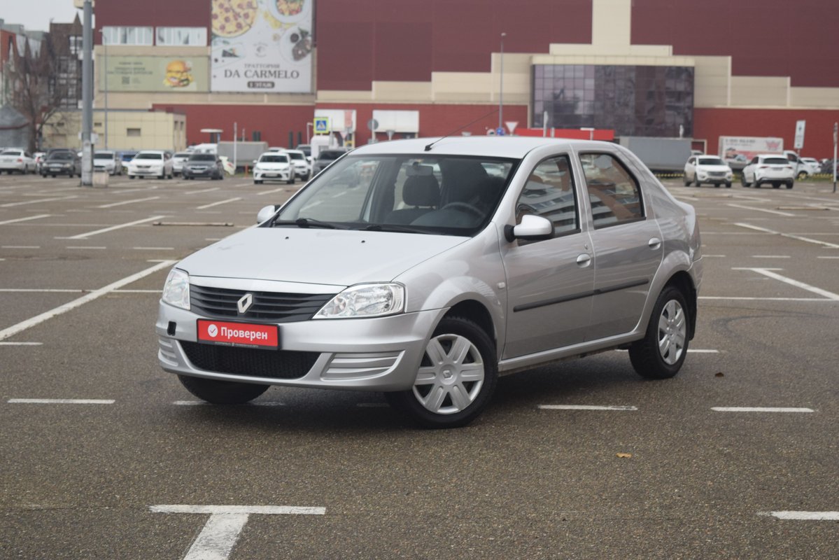 Renault Logan I Рестайлинг 2014 б у Серебряный 505000